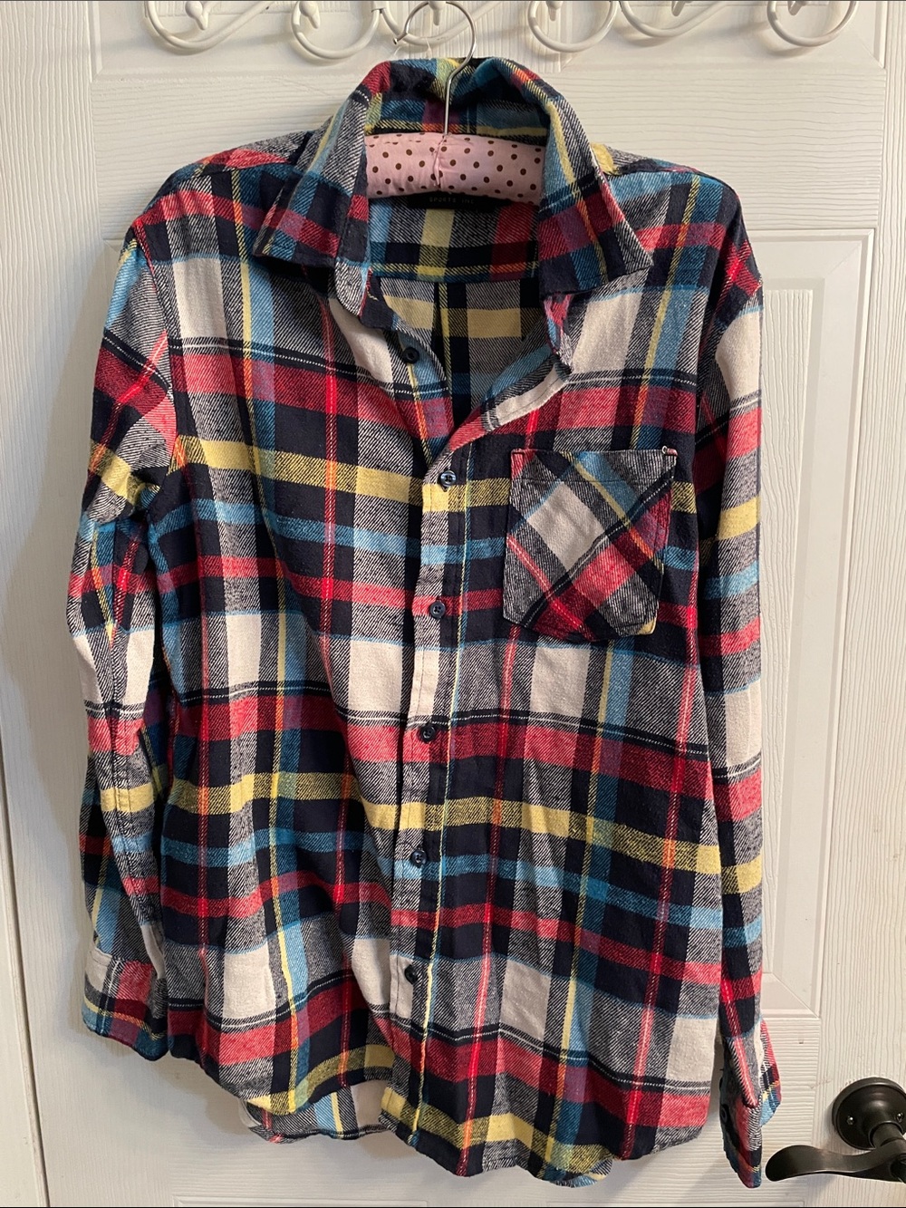 Ativa Red, Blue, Yellow & White Plaid Button-Down Shirt